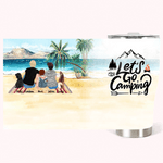 Gobelet courbé 30oz personnalisé Let's Go Camping At A Time Cadeau pour la famille Amoureux du camping