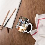 Fotos personalizadas Collage Taza de café de cerámica Cumpleaños Aniversario Regalo para Amigo Familia