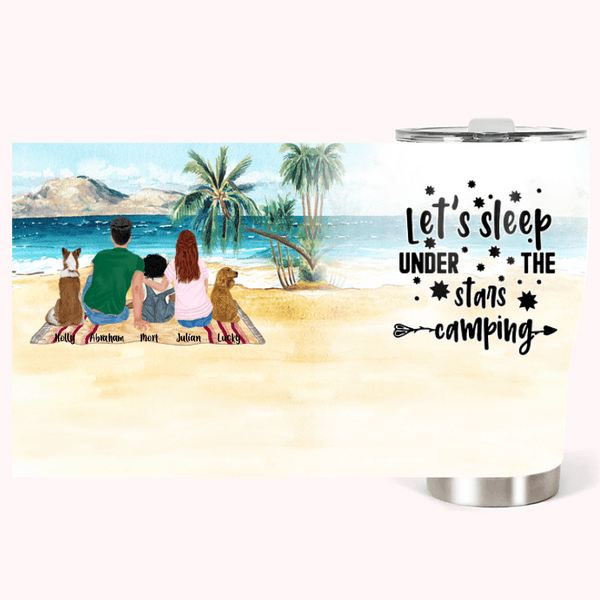 Gobelet courbé 30oz pour la famille et les amoureux du camping.