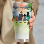 Gepersonaliseerde Making Memories One Campsite At A Time 30oz gebogen Tumbler Verjaardagscadeau voor familie