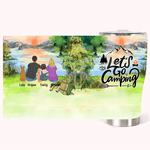 Personalizzato Let's Go Camping Acciaio inossidabile di grado alimentare Tumbler curvo Regalo di Natale per la famiglia