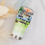 Gobelet courbé personnalisé Let's Sleep Under The Stars Camping Tumbler 30oz Tumbler Anniversary Birthday Gift