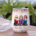 Vaso de Vino Personalizado You'll Always Be My Person Bestie Quotes Regalo para Hermanas