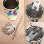 Gobelet courbé personnalisé Let's Sleep Under The Stars Camping Tumbler 30oz Tumbler Anniversary Birthday Gift