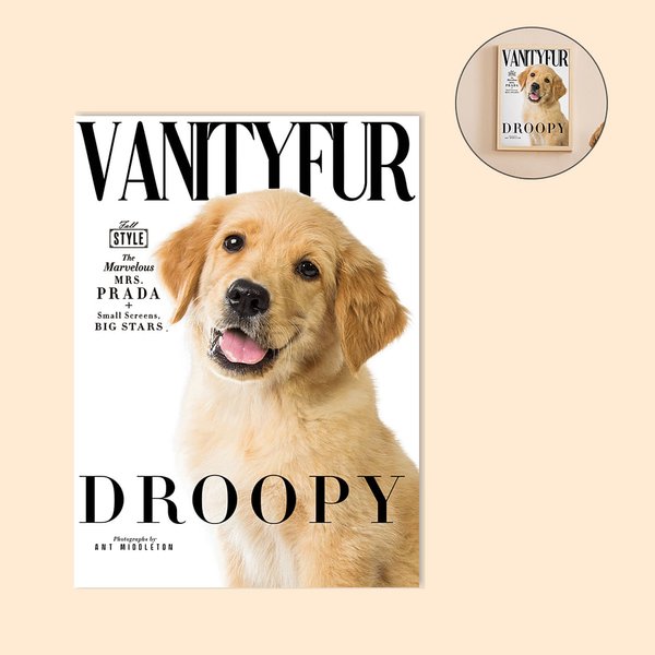 Personalised Pet Portrait Magazine Cover Indoor Decoration Birthday Christmas Thanksgiving Gift for Pet Lovers