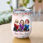 Vaso de Vino Personalizado You'll Always Be My Person Bestie Quotes Regalo para Hermanas