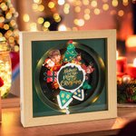 Personalized Believe In The Magic of Christmas Santa Claus Rotating Music Box with Light Christmas Decoration Gift for Kid