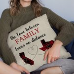 Henkilökohtainen Rakkaus Ei etäisyyttä Kaksi valtiota Sydän Plaid Kartta heittää tyynyn kansi Long Distance Moving Away Joulu Jäähyväiset lahja perhee