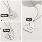 Personalisierte Kuh-Vieh-Tag Halskette Initial Logo Anhänger Halskette Cowgirl Cowboy-Schmuck Geburtstagsgeschenk für Kuh-Liebhaber
