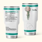 Bicchiere personalizzato da 30 once in acciaio inox per infermieri Settimana dell'infermiere Regalo per il giorno del dottore per il personale medico
