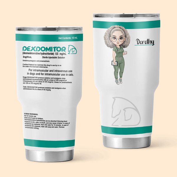 Bicchiere personalizzato da 30 once in acciaio inox per infermieri Settimana dell'infermiere Regalo per il giorno del dottore per il personale medico