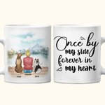 Tasse en céramique blanche avec nom 11oz et 15 oz Cadeau pour les amoureux des chiens