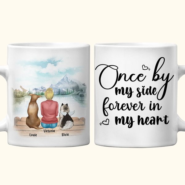 Tasse en céramique blanche avec nom 11oz et 15 oz Cadeau pour les amoureux des chiens