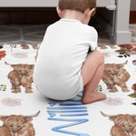 Couverture polaire douce et personnalisée avec le nom de la vache Highland Cadeau de Noël pour les enfants Highland Cow Lover