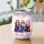 Vaso de Vino Personalizado Best Friends Forever Never Apart Soul Sister Christmas Gift with Insulation Effect