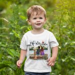 Personalisierte Leben ist besser um das Lagerfeuer Erwachsenen-T-Shirt und Kind T-shirt Weihnachten Jahrestag Geschenk für Familie Paar