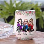 Vaso de Vino Personalizado I Love You My Bestie You'll Always Love Me Back 12oz Best Friend Gift