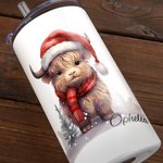 Tasse à boire personnalisée avec poignée et couvercle Cadeau de douche de Noël pour les enfants.