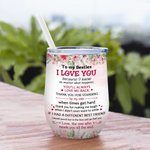 Vaso de Vino Personalizado I Love You My Bestie You'll Always Love Me Back 12oz Best Friend Gift