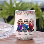 Vaso de Vino Personalizado Best Friends Forever Never Apart Soul Sister Christmas Gift with Insulation Effect