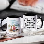 Tasse en céramique blanche avec nom 11oz et 15 oz Cadeau pour les amoureux des chiens