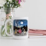 Personalized Forever in My Heart Under the Starry Sky White and Color Inside Ceramic Mug with Name 11/15 oz Gift for Dog Lovers