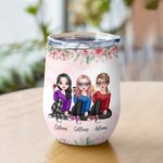 Vaso de Vino Personalizado I Love You My Bestie You'll Always Love Me Back 12oz Best Friend Gift