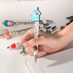 Penna da infermiera scintillante personalizzata Penna a sfera a pressione nera con nome Regalo per personale medico infermieristico