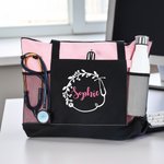 Gepersonaliseerde Verpleegster draagtas met rits Verpleegkundige Week Waardering Afstudeergeschenk voor medisch personeel
