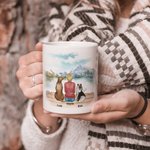 Tasse en céramique blanche avec nom 11oz et 15 oz Cadeau pour les amoureux des chiens