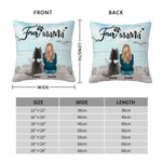 Personalized Enjoying Seaside Scenery with Furry Babies Throw Pillow Cover Birthday Christmas Gift for Dog Lovers