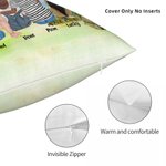 Personalizzato famiglia campeggio Throw Pillow Cover Sunrise La vita è meglio intorno al falò Regalo di compleanno Regalo di San Valentino
