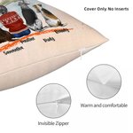 Personalized Life Is Better With Fur Baby Maple Leaves Throw Pillow Cover Birthday Gift for Dog Lovers
