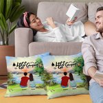 Personalizzato famiglia Camping Throw Pillow Cover Let's Go Camping regalo di compleanno regalo di San Valentino per il soggiorno