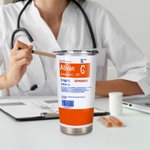 Bicchiere in acciaio inox da 20 oz personalizzato con nome Regalo di Natale Regalo per la settimana dell'infermiere