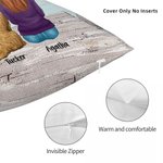 Personalized My Dog Forever In My Heart Throw Pillow Cover Birthday Christmas Gift for Dog Owners