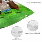 Personalized Forever In My Heart Throw Pillow Cover Birthday Gift for Dog Lovers Owners