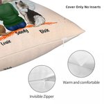 Personalized Forever In My Heart Throw Pillow Cover Birthday Remembrance Gift for Dog Lovers