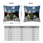 Funda de cojín personalizada I Love You To The Moon And Back Regalo de cumpleaños y Navidad para los amantes de los perros 6