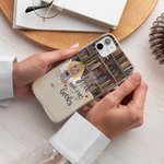 Spersonalizowane etui na telefon komórkowy Just A Girl Who Loves Books z imieniem Urodziny Boże Narodzenie Czytanie Prezent dla siostry Przyjaciółka Miłośniczka książek