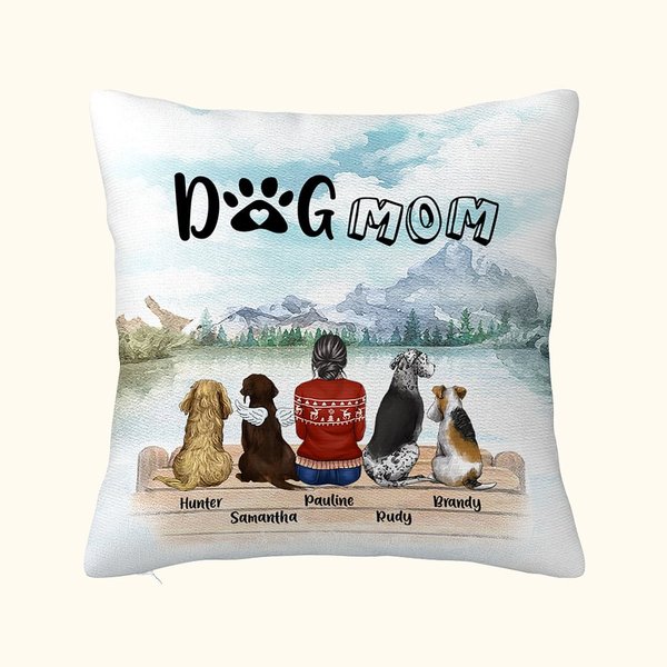 Personalizzato Godetevi lo scenario naturale insieme ai bambini di pelliccia con copertura del cuscino di lancio Regalo di Natale di compleanno per gl