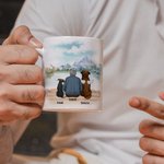 Personalizada La vida es mejor con los bebés de piel Paisaje Blanco y Color Interior Taza de Cerámica con Nombre 11/15 oz Regalo para los amantes del  3