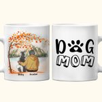 Spersonalizowany kubek ceramiczny z imieniem Pies Mama Tata Biały i kolorowy kubek ceramiczny z imieniem 11 uncji i 15 uncji Prezent urodzinowy dla miłośników psów