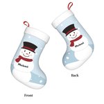 Personalizzato Natale pupazzo di neve calza invernale fiocco di neve appeso ornamento camino albero decorazione regalo di Natale per la famiglia bambi