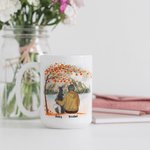 Spersonalizowany kubek ceramiczny z imieniem Pies Mama Tata Biały i kolorowy kubek ceramiczny z imieniem 11 uncji i 15 uncji Prezent urodzinowy dla miłośników psów