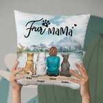 Personalizzato Godetevi lo scenario naturale insieme ai bambini di pelliccia con copertura del cuscino di lancio Regalo di Natale di compleanno per gl