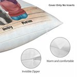 Personalised Life Is Better With Dogs Landscape Throw Pillow Cover Birthday Christmas Gift for Dog Lover