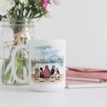 Personalized Dog Mom Dad White and Color Inside 11oz 15oz Ceramic Mug with Name Gift for Dog Lovers