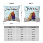Personalized My Dog Forever In My Heart Throw Pillow Cover Birthday Christmas Gift for Dog Owners