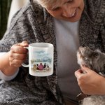 Personalized Dog Mom Dad White and Color Inside 11oz 15oz Ceramic Mug with Name Gift for Dog Lovers